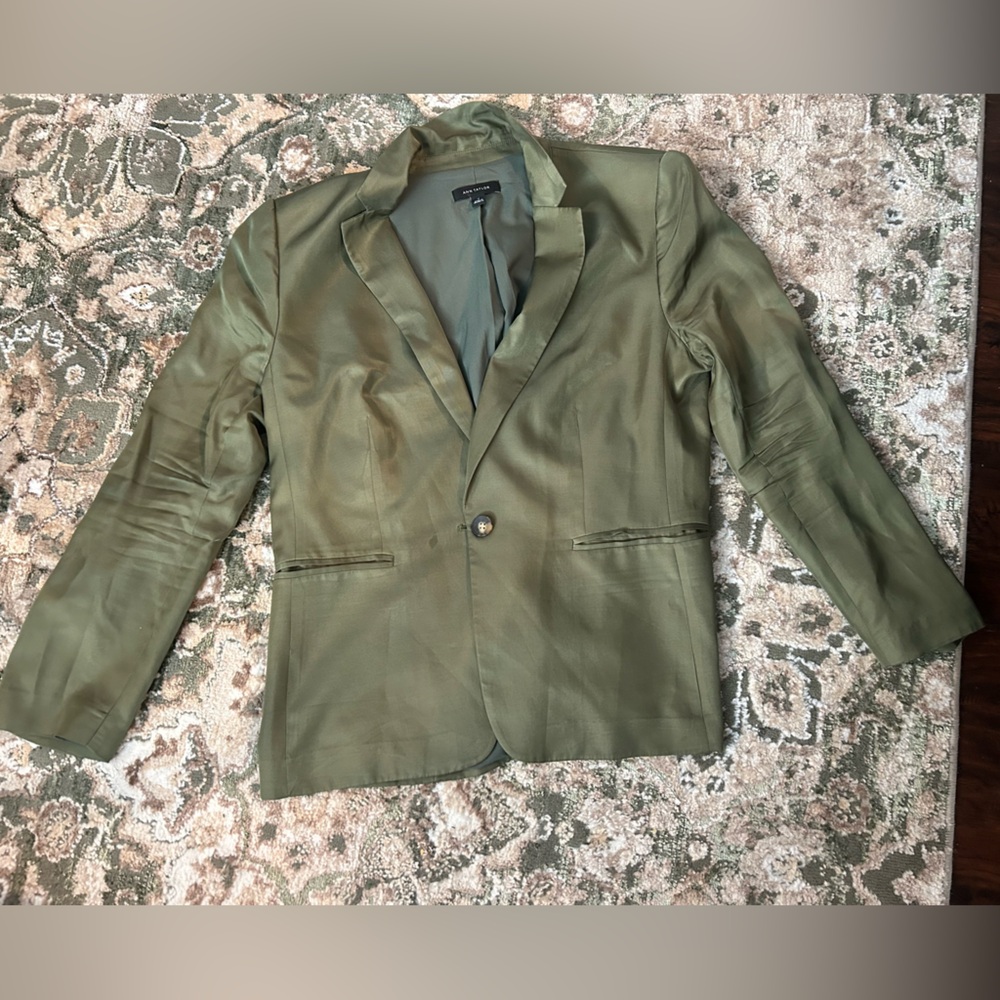 Ann and Taylor Olive Green Blazer